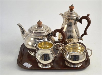 Lot 15 - A Mappin and Webb four piece silver tea set