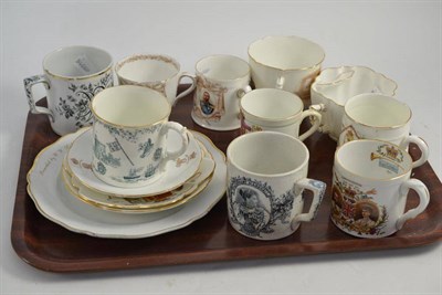 Lot 18 - A collection of Victorian George V Commemorative mugs, cups and saucers (14)