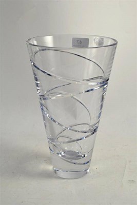 Lot 47 - A Waterford Crystal vase designed by Jasper Conran