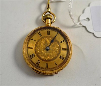 Lot 56 - An 18ct gold ladies watch