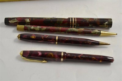 Lot 64 - Two fountain pens and two pencils