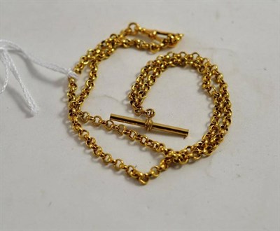 Lot 94 - A 9ct gold fob chain