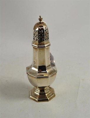 Lot 98 - Walker & Hall silver sugar caster