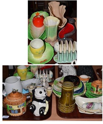 Lot 132 - A collection of Beswick domestic items including novelty teapots, plates, advertising items etc (on