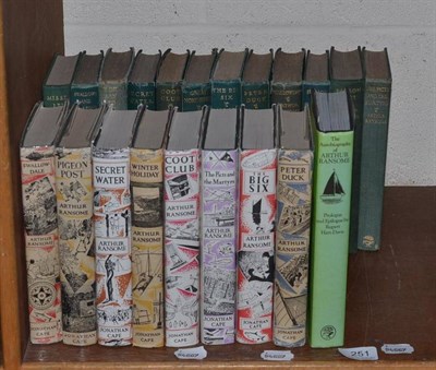 Lot 251 - Twenty one Arthur Ransome books (nine with dust wrappers)