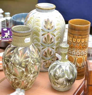 Lot 293 - Four Denby vases