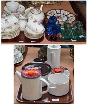 Lot 295 - Royal Copenhagen tea service for six, ornate Paragon plates, Spode Christmas plates, Thomas...