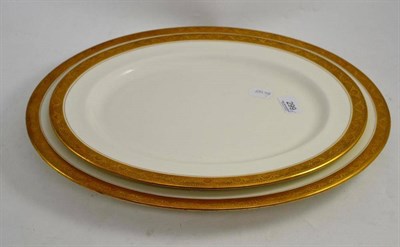 Lot 299 - Two Royal Worcester oval meat plates