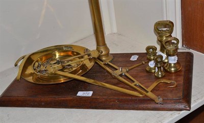 Lot 372 - Avery brass scales from Simpkin and James of Leicester