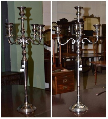 Lot 383 - Pair of candelabra