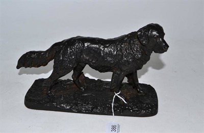 Lot 386 - A modern bronze figure of a dog