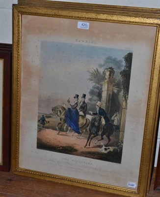 Lot 420 - A set of four hawking prints, printed by E.C Turner after engravings by R.G Reeve, published...