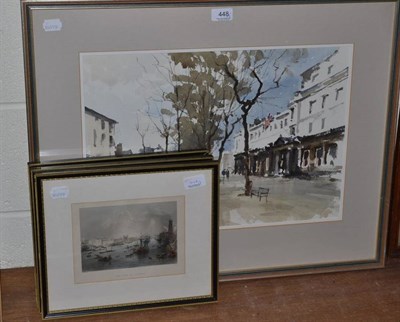 Lot 448 - Watercolour of 'The Promenade - Cheltenham', by John Yardley (purchased from The Halcyon...