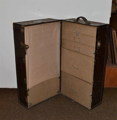 Lot 460 - Travel trunk wardrobe