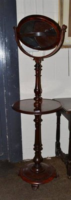 Lot 468 - Victorian mahogany shaving stand