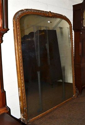 Lot 475 - A large gilt overmantel mirror