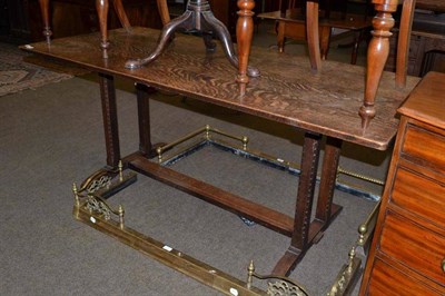 Lot 508 - Small oak refectory table