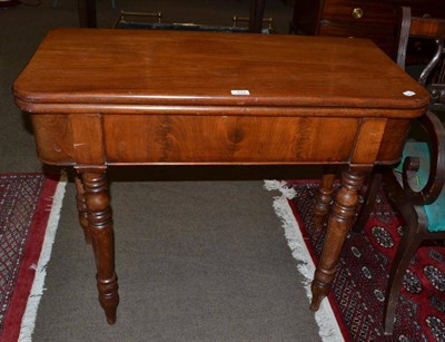 Lot 512 - A George IV mahogany fold over tea table