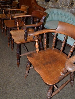 Lot 522 - Seven bow chairs