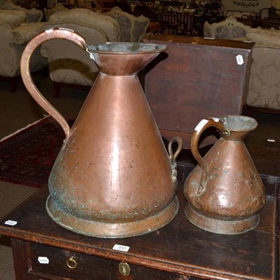 Lot 542 - Two copper jugs