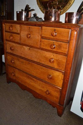 Lot 577 - A Victorian oak Scotch chest