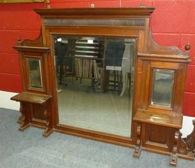 Lot 630 - Two Victorian/Edwardian overmantel mirrors