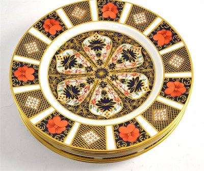 Lot 30 - Six Royal Crown Derby Imari plates