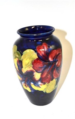 Lot 58 - A Moorcroft hibiscus vase