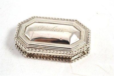 Lot 71 - A Victorian silver snuff box, Chester, 1897, Stokes & Ireland Ltd