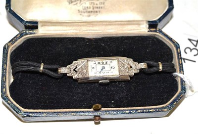 Lot 134 - Diamond cocktail watch