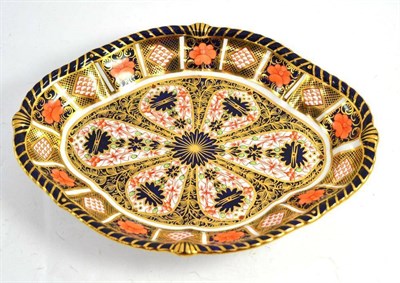 Lot 172 - Royal Crown Derby 1126 Imari lozenge shaped dish, circa 1917