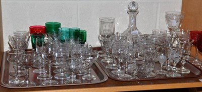 Lot 210 - A quantity of drinking glasses (one shelf)