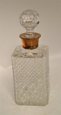 Lot 245 - A silver mounted whiskey decanter