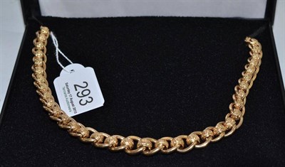 Lot 293 - A 9ct gold rollerball necklet