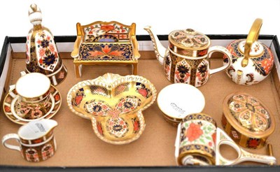 Lot 356 - Ten Royal Crown Derby miniature items