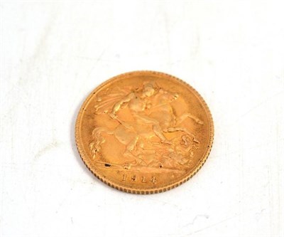 Lot 425 - A 1914 gold half sovereign