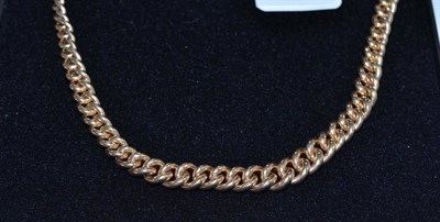 Lot 430 - A 9ct gold graduated curb chain