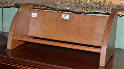 Lot 475 - A Mouseman oak book trough