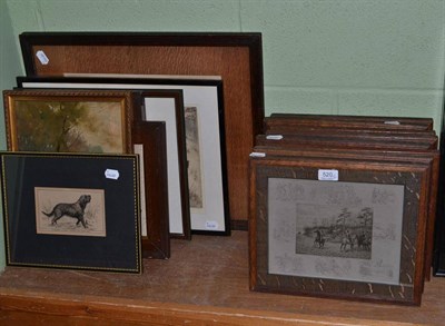 Lot 520 - Fifteen various hunting and coaching engravings, mostly by Frank Palow