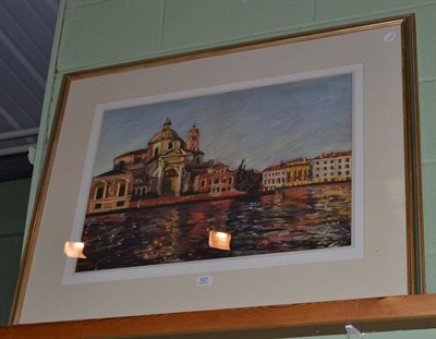 Lot 527 - A Robert Bruce pastel of Venice