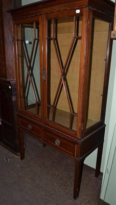 Lot 571 - Mahogany display cabinet