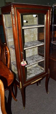 Lot 602 - Mahogany and gilt metal mounted glazed display cabinet