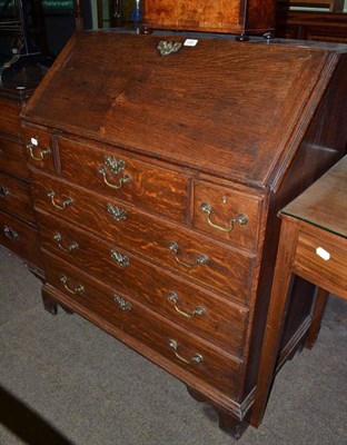 Lot 636 - Georgian oak bureau