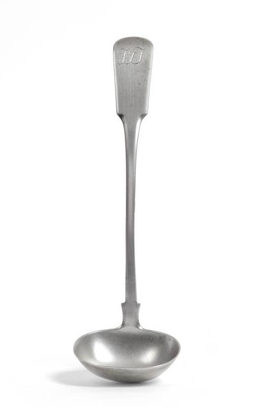 Lot 407 - A Scottish Provincial Victorian Silver Toddy Ladle, Joseph Pozzi, Elgin, circa 1840, fiddle...