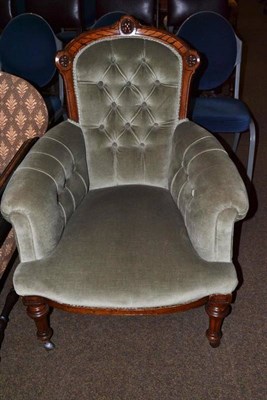 Lot 651 - Late Victorian nursing chair