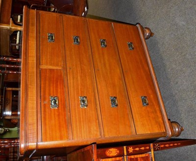 Lot 666 - Late 19th/early 20th century mahogany chest of drawers