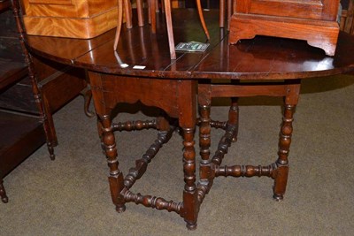 Lot 683 - 18th century fruitwood gateleg table