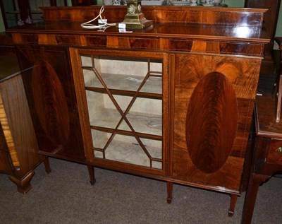 Lot 699 - Edwardian inlaid mahogany display cupboard