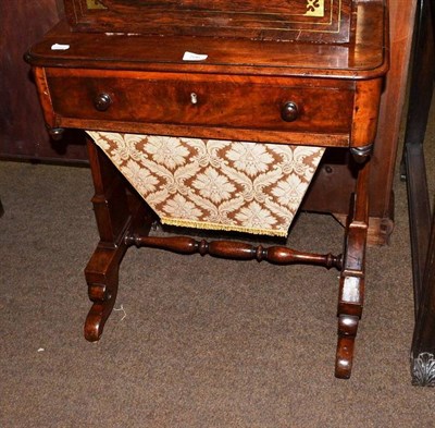 Lot 706 - A Victorian mahogany work table