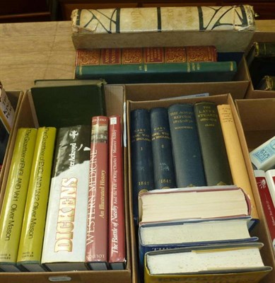 Lot 761 - Ten boxes of non fiction books relating to English History, Civil War, Fairfax family, Verney...